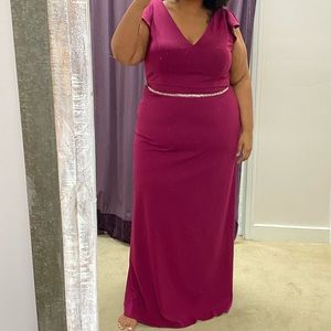 Belsoie Scarlet floor length dress size 26